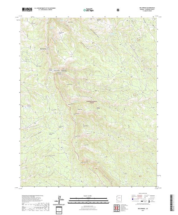 USGS Topographic Map – Big Springs