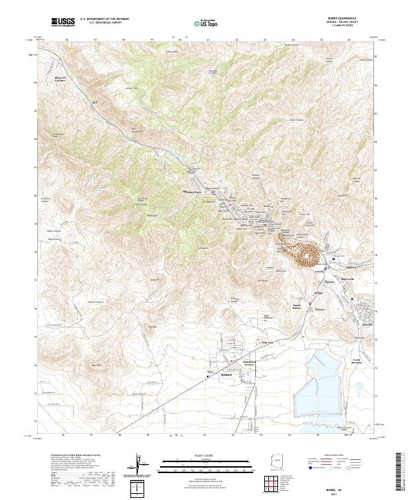 USGS Topographic Map – Bisbee