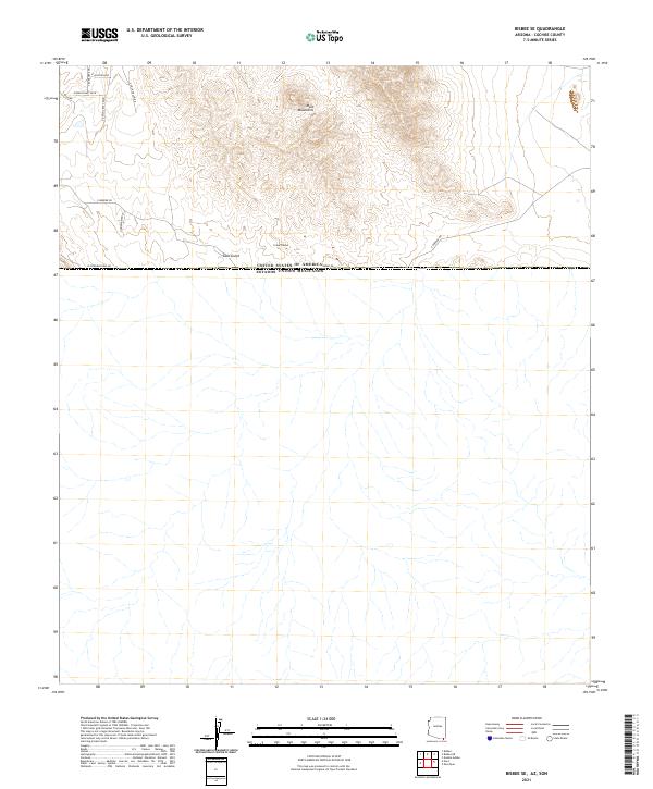 USGS Topographic Map – Bisbee SE