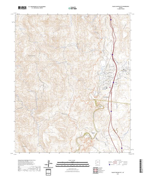 USGS Topographic Map – Black Canyon City