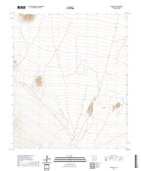 USGS Topographic Map – Black Hills