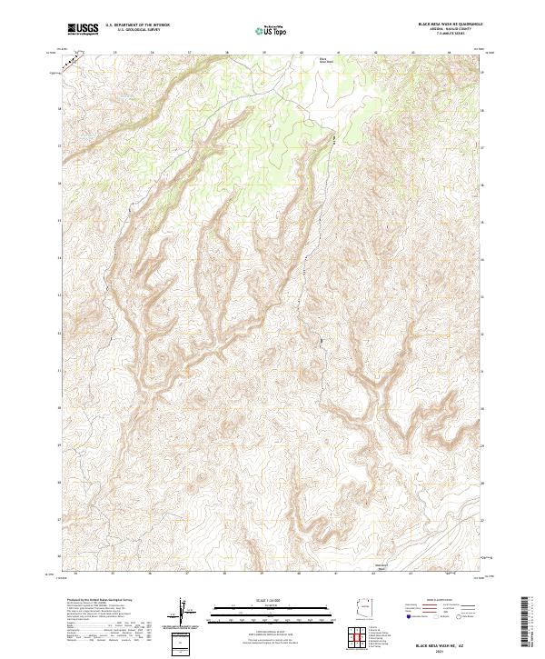 USGS Topographic Map – Black Mesa Wash NE