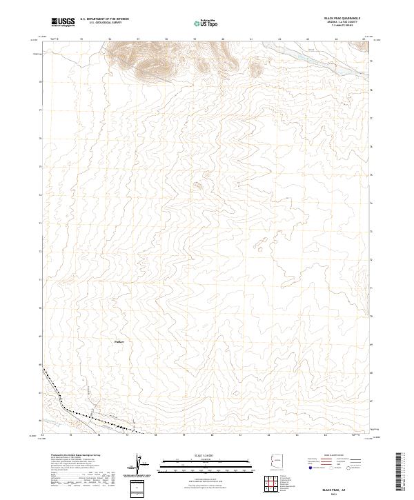 USGS Topographic Map – Black Peak