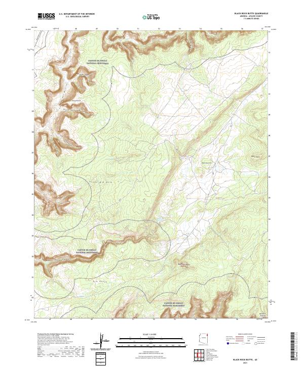 USGS Topographic Map – Black Rock Butte