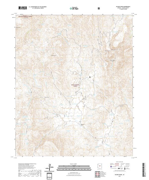 USGS Topographic Map – Bloody Basin
