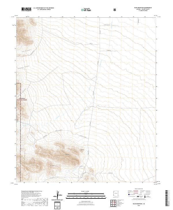 USGS Topographic Map – Blue Mountain
