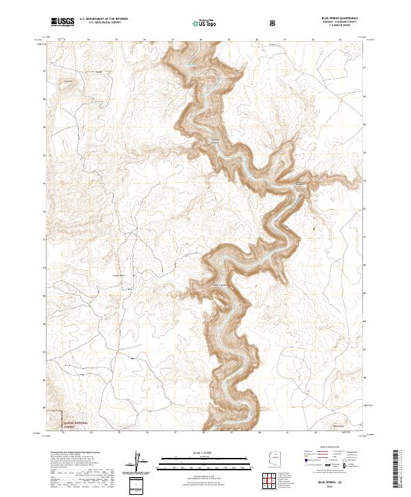 USGS Topographic Map – Blue Spring
