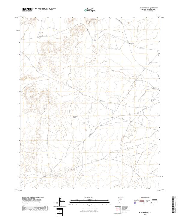 2021 Map of Blue Spring SE, 2021 Print