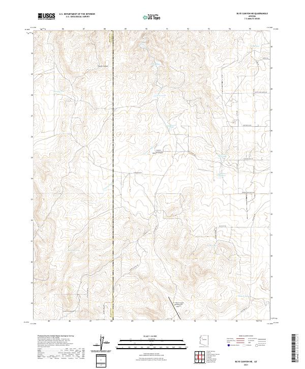 USGS Topographic Map – Blye Canyon NE