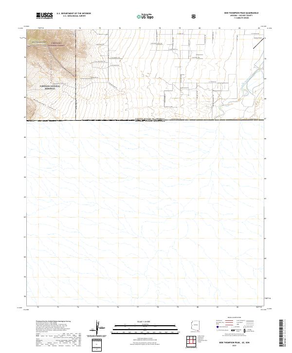 USGS Topographic Map – Bob Thompson Peak