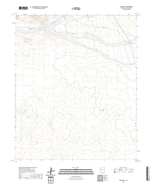 2021 Map of Bobs Well, 2021 Print