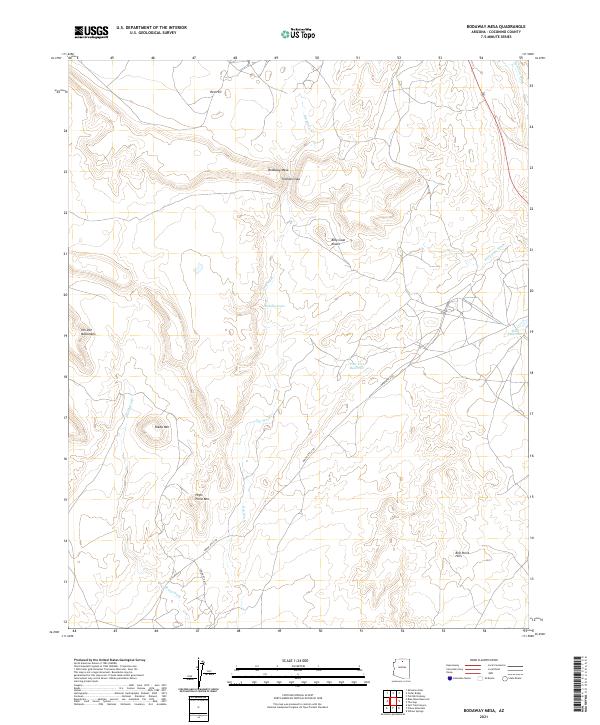 USGS Topographic Map – Bodaway Mesa