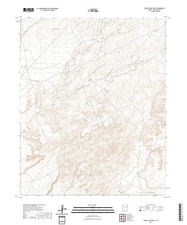 USGS Topographic Map – Boggy Lake Well