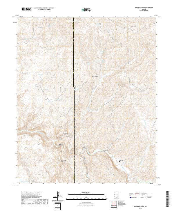 USGS Topographic Map – Booger Canyon