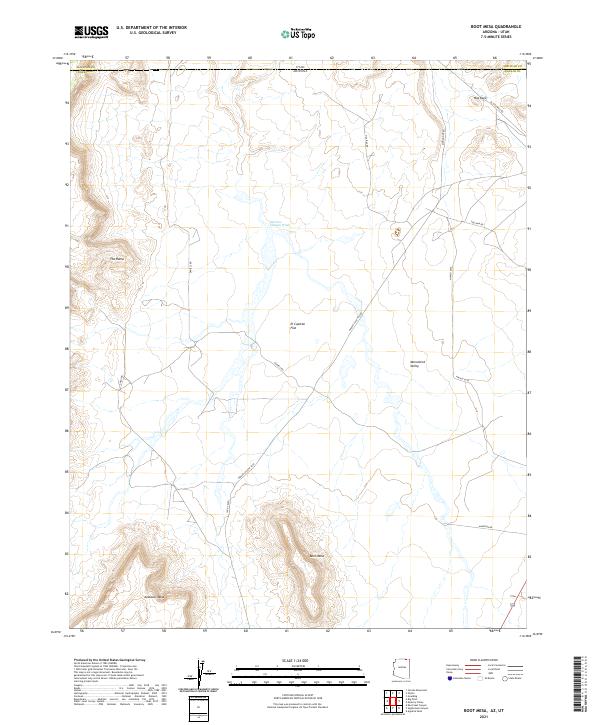 USGS Topographic Map – Boot Mesa