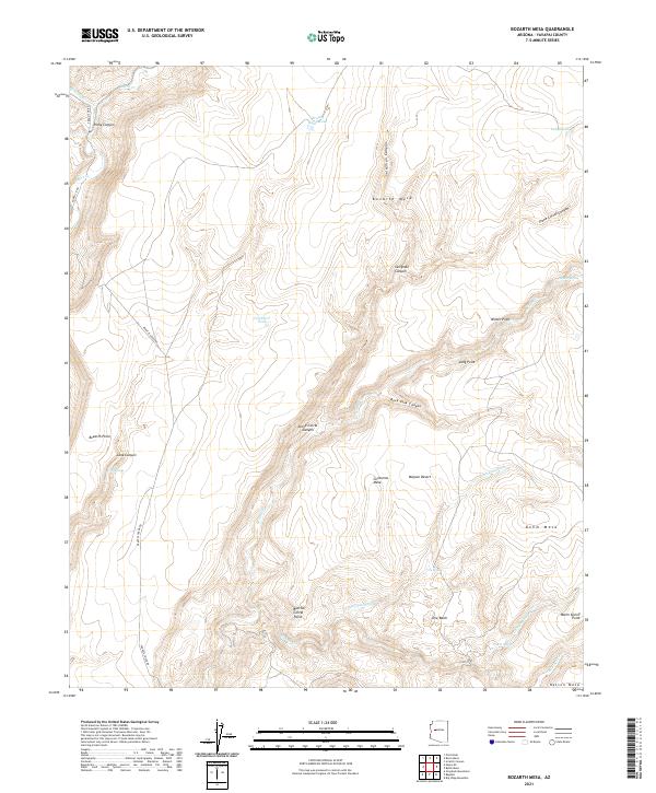 USGS Topographic Map – Bozarth Mesa