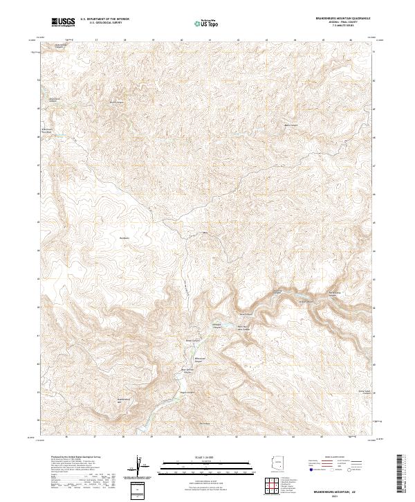 USGS Topographic Map – Brandenburg Mountain