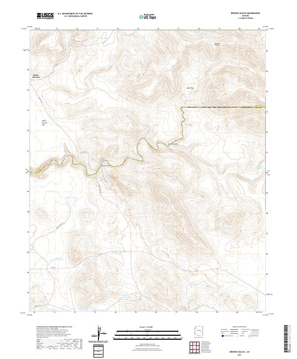 USGS Topographic Map – Bronco Gulch
