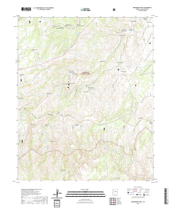 USGS Topographic Map – Brookbank Point