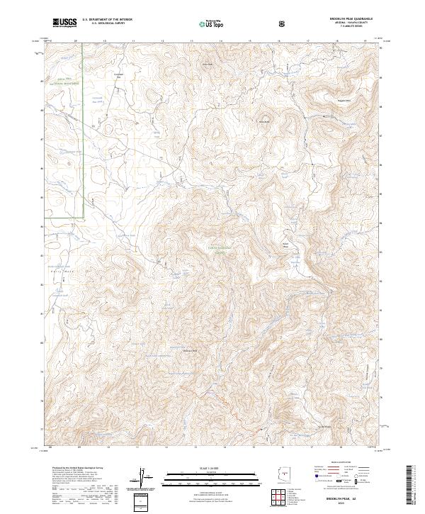 USGS Topographic Map – Brooklyn Peak