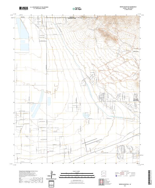 USGS Topographic Map – Brown Mountain