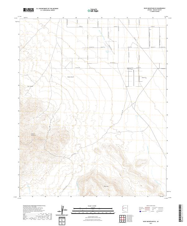 USGS Topographic Map – Buck Mountains SE