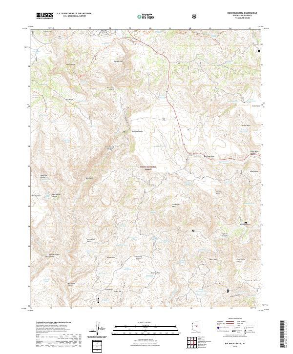 USGS Topographic Map – Buckhead Mesa