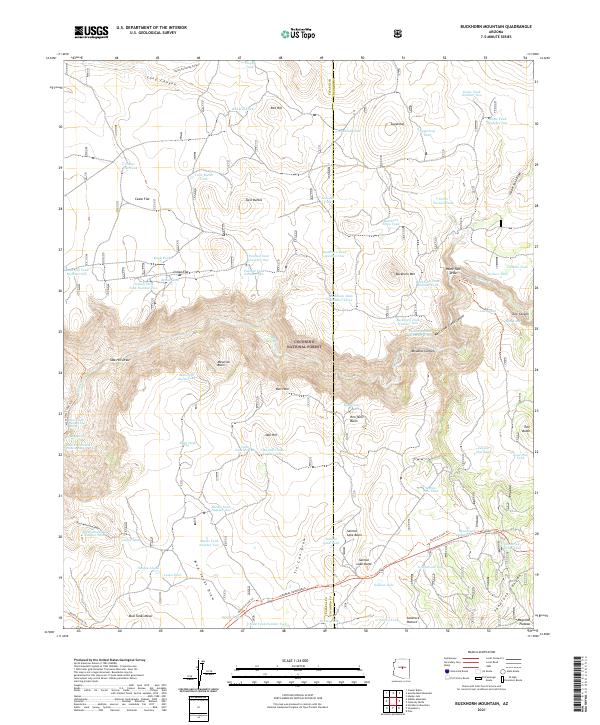 USGS Topographic Map – Buckhorn Mountain