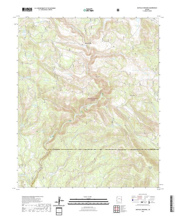 USGS Topographic Map – Buffalo Crossing