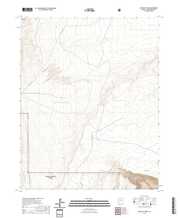 USGS Topographic Map – Buffalo Tanks