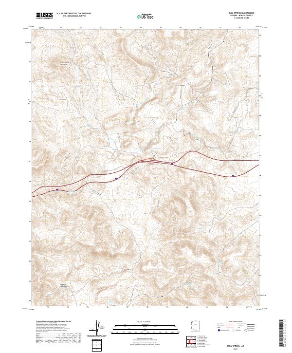 USGS Topographic Map – Bull Spring