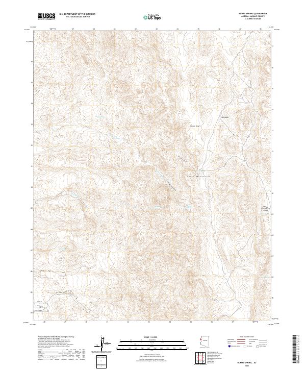 USGS Topographic Map – Burns Spring