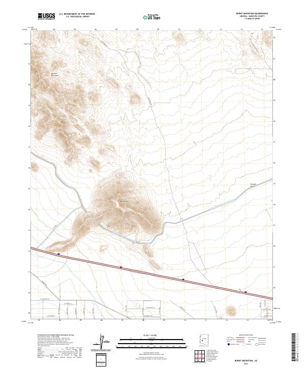 USGS Topographic Map – Burnt Mountain