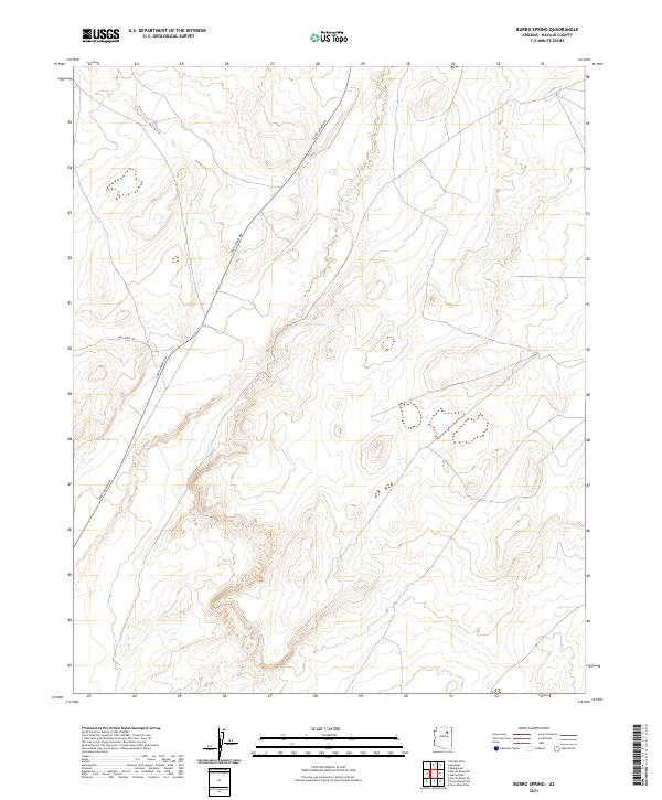USGS Topographic Map – Burro Spring