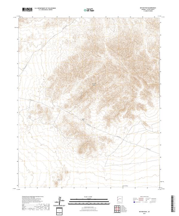 USGS Topographic Map – Butler Pass