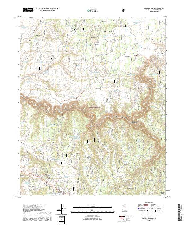 USGS Topographic Map – Calloway Butte