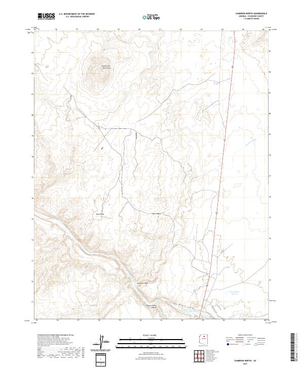 USGS Topographic Map – Cameron North