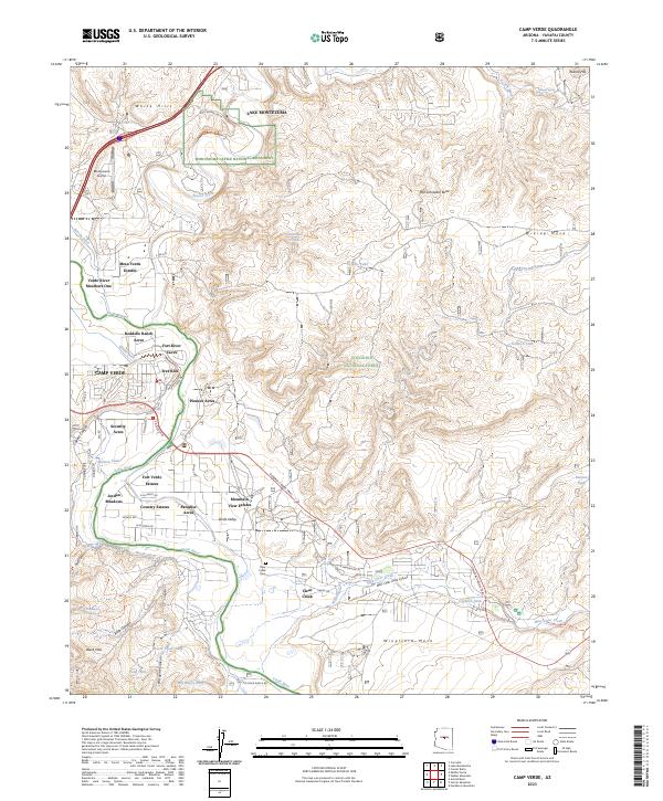 USGS Topographic Map – Camp Verde