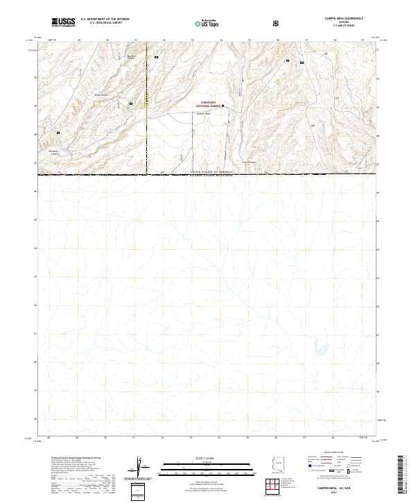 USGS Topographic Map – Campini Mesa