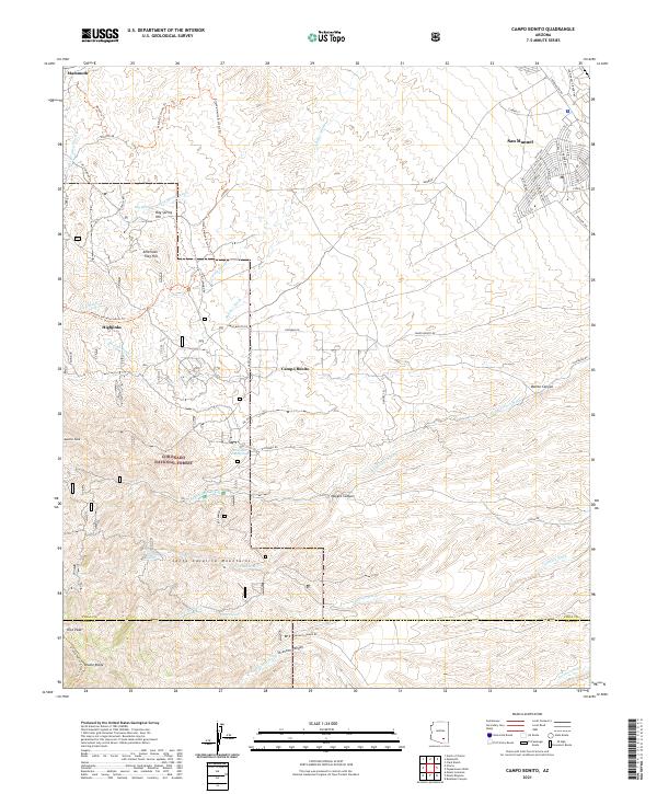 USGS Topographic Map – Campo Bonito