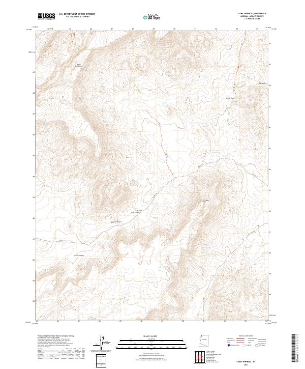 USGS Topographic Map – Cane Springs