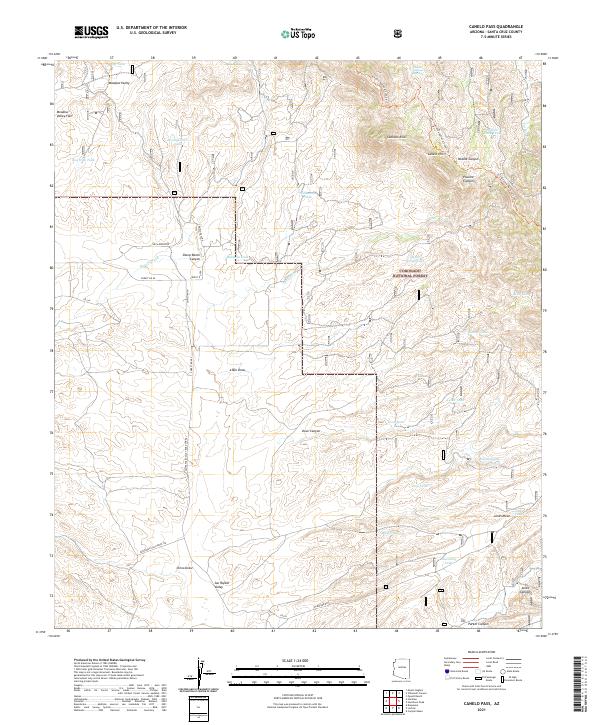 USGS Topographic Map – Canelo Pass