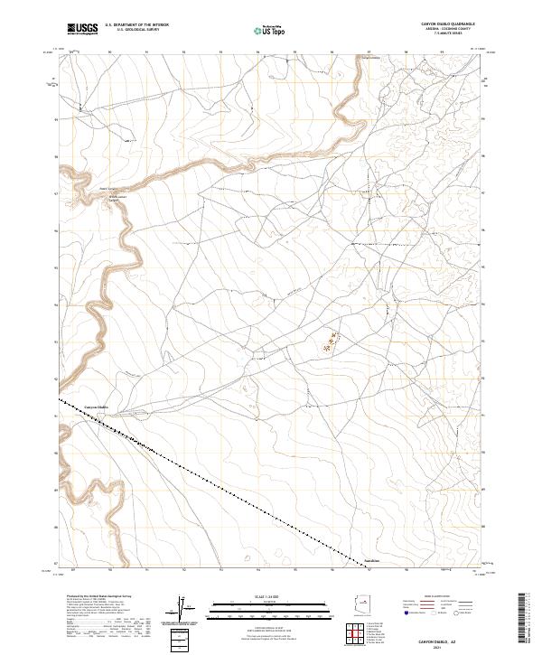 USGS Topographic Map – Canyon Diablo