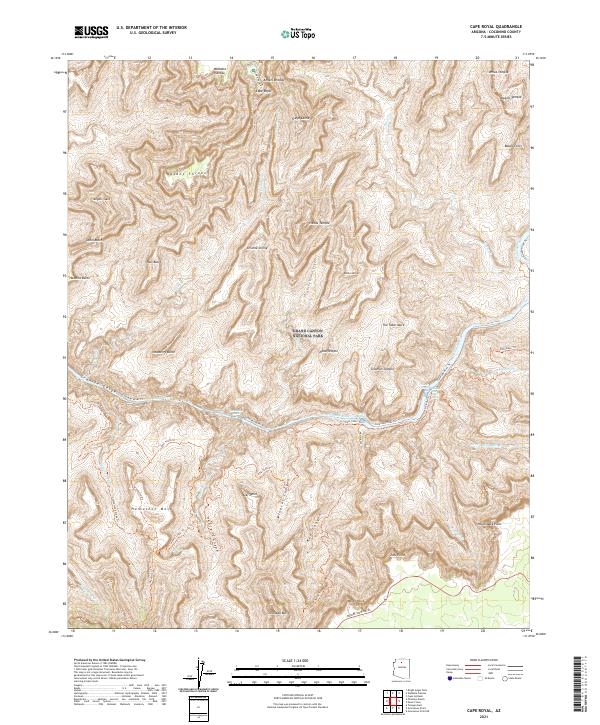 USGS Topographic Map – Cape Royal