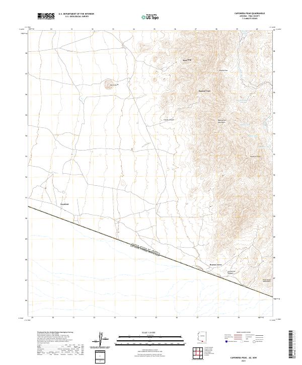USGS Topographic Map – Caponera Peak
