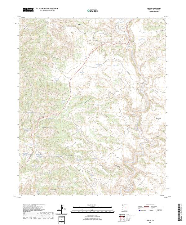 USGS Topographic Map – Carrizo