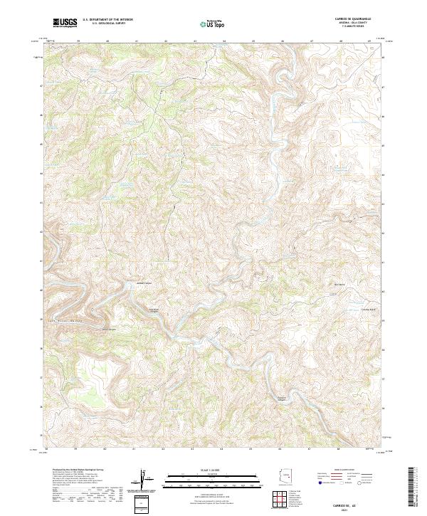 USGS Topographic Map – Carrizo SE