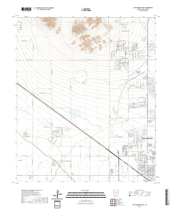 USGS Topographic Map – Casa Grande West