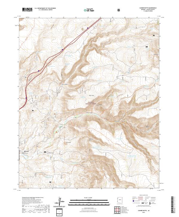 USGS Topographic Map – Casner Butte