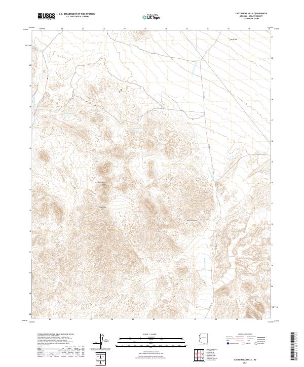 USGS Topographic Map – Castaneda Hills